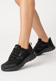 Buty Trekkingowe Damskie DK Młodzieżowe Sportowe Softshell Czarne