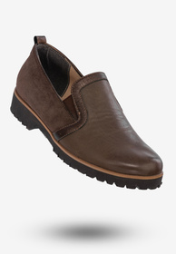 Buty Damskie Półbuty Ze Skóry Naturalnej Eleganckie Brązowe 1644