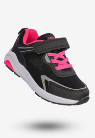 Buty Sportowe Dla Dziewczynki Na Rzepy Dziecięce American Club Czarne RL123/23