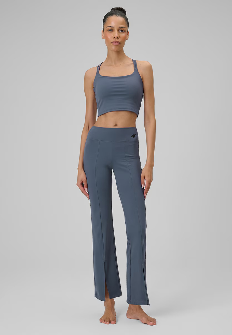 Spodnie Damskie 4F Sportowe Szybkoschnące Treningowe Yoga Denim 4FWSS26TFTIF444