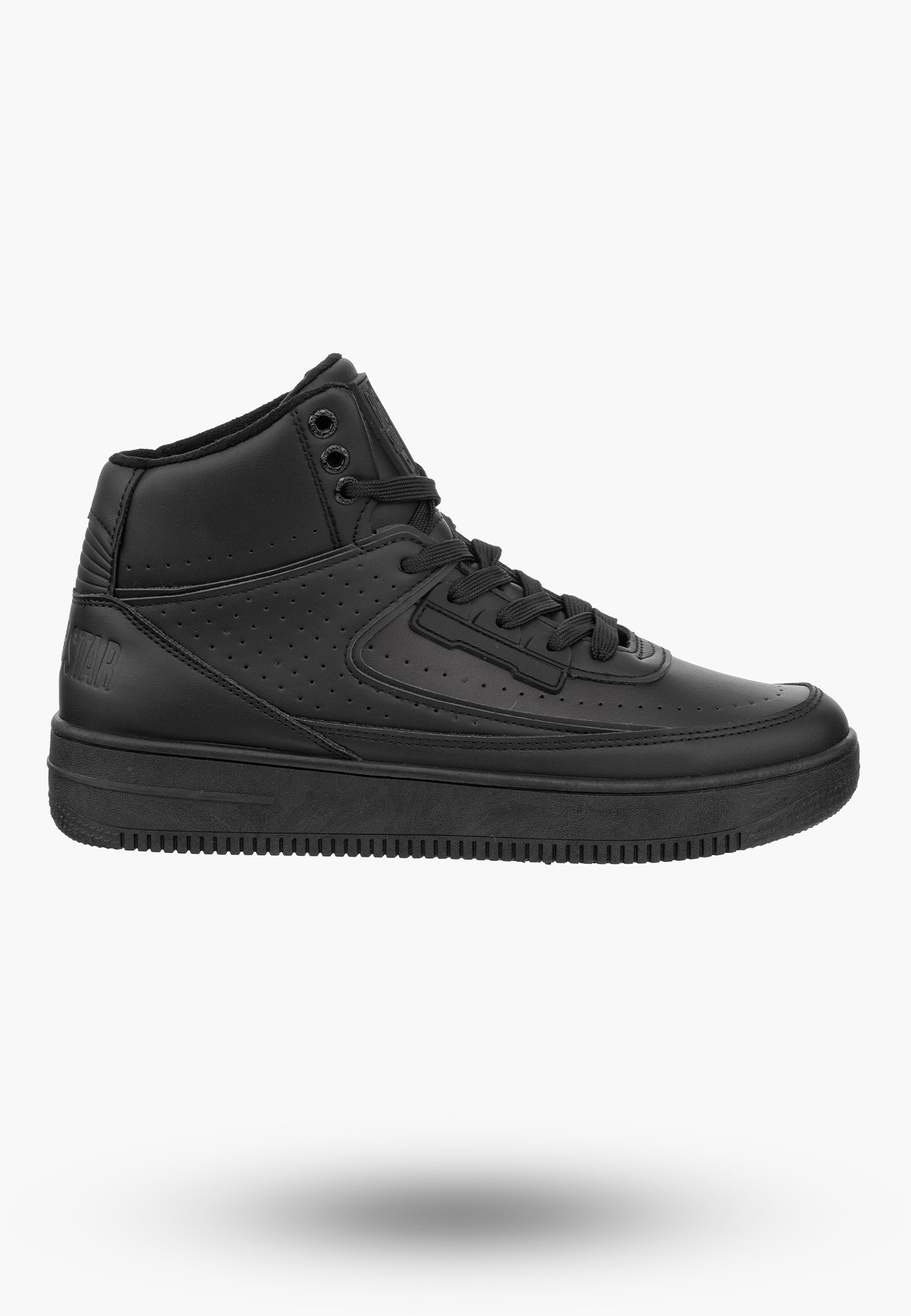 Buty Męskie BIG STAR Sneakersy Czarne Eko Skóra OO174555