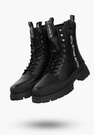 Buty Damskie Trapery Skórzane Czarne Z Ociepleniem Na Zimę DBT4153/22BK