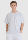 T-Shirt Uniseks 4F Oversize Koszulka z krótkim rękawem Szara 4FWSS25TTSHU1972