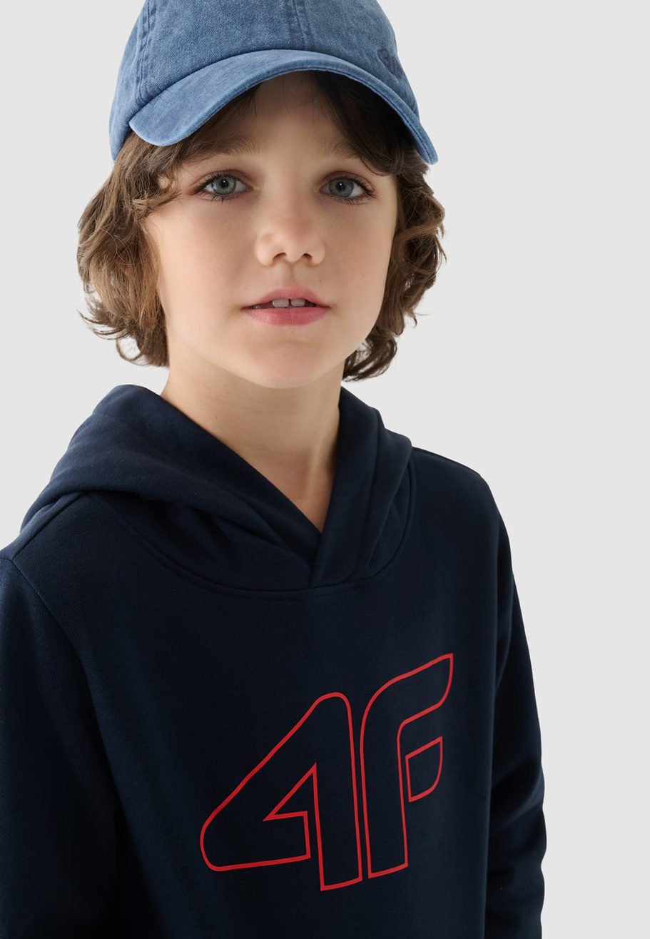 Bluza Chłopięca 4F Granatowa Z Kapturem 4FJWMM00TSWSM1292