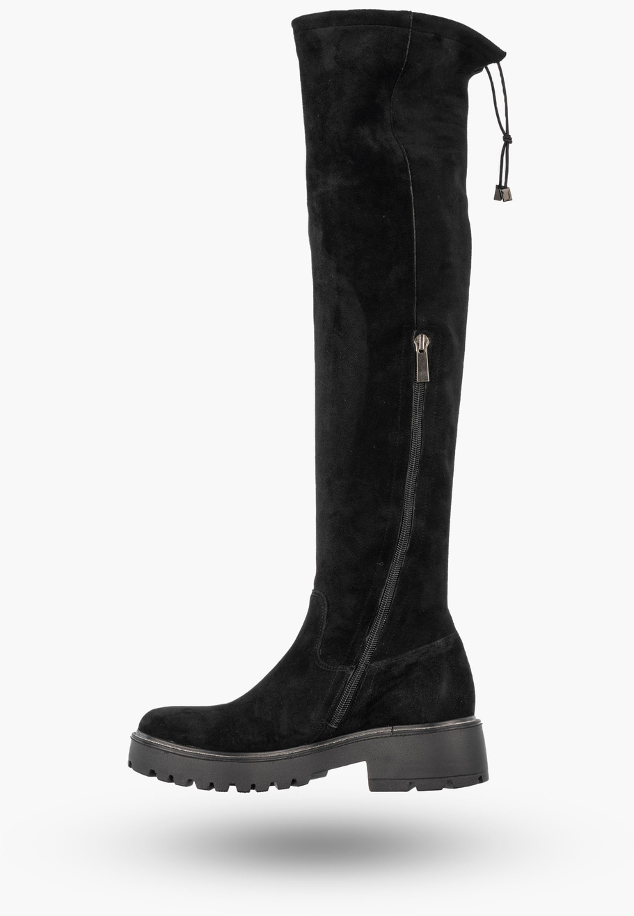Kozaki Damskie Eleganckie Wysokie Ocieplane Buty Zimowe Czarne Lovsoka 210/4