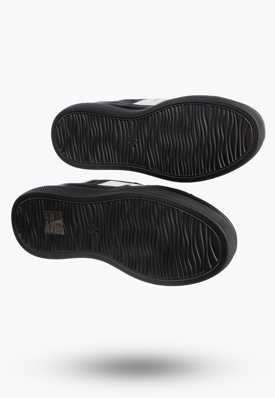 Sneakersy Damskie FILIPPO Skórzane Buty Sportowe Półbuty Czarne DP7175