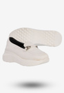 Buty Damskie Półbuty Skórzane Na Wiosnę Lato Białe Eleganckie 3374/010-P