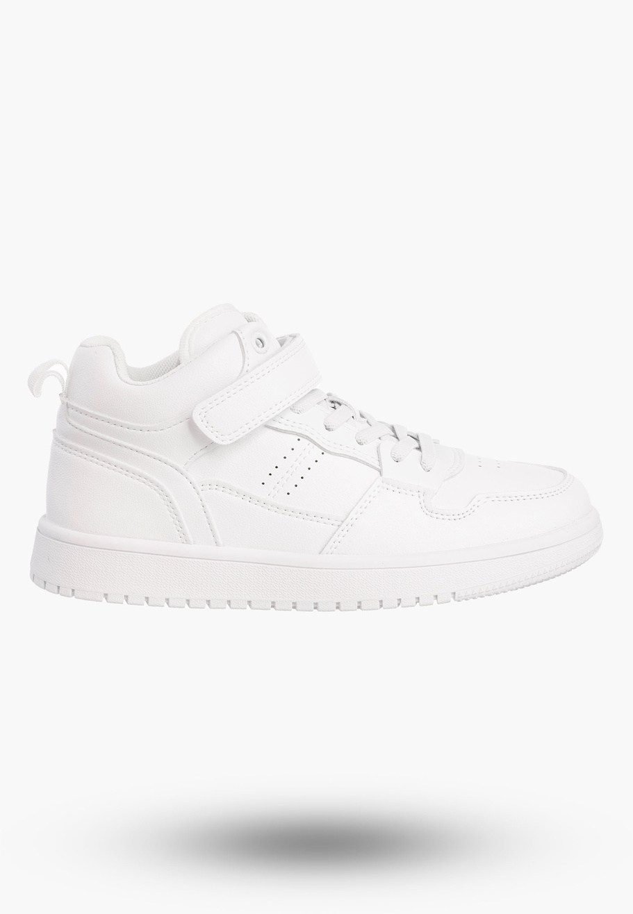 Buty Dziecięce Sneakersy Białe Na Rzepy Sportowe Za kostkę TC823