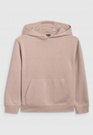 Bluza Dziewczęca 4F Basic z Kapturem Regular Beżowa 4FJWSS25TSWSF1953