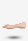 Baleriny Dziecięce Ekoskóra Buty Eleganckie Półbuty Różowe Qinba BL-10A
