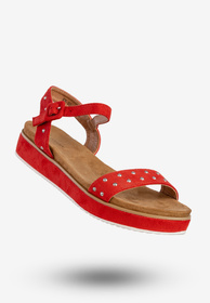 Sandały Damskie Buty Na Lato Lekkie Wygodne Czerwone Goodin GD-OC-302