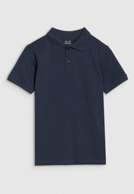 Koszulka Dziecięca 4F T-shirt Polo Z Kołnierzem Granatowy 4FJWMM00TPTSU513