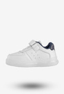 Sneakersy Dziecięce Ekoskóra Na Rzepy Buty Sportowe Białe Apawwa NC18