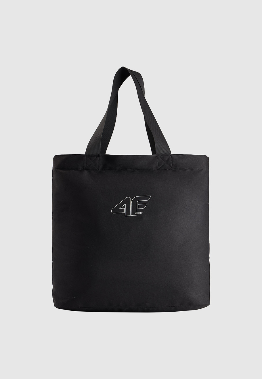 Torba Na Ramię 4F Shopper Torebka Pojemna 24L Funkcjonalna Czarna 4FWSS26ASBGF110