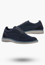 Półbuty Męskie Buty Eleganckie Sneakersy Skóra Naturalna Granatowe IGI&CO 1104011