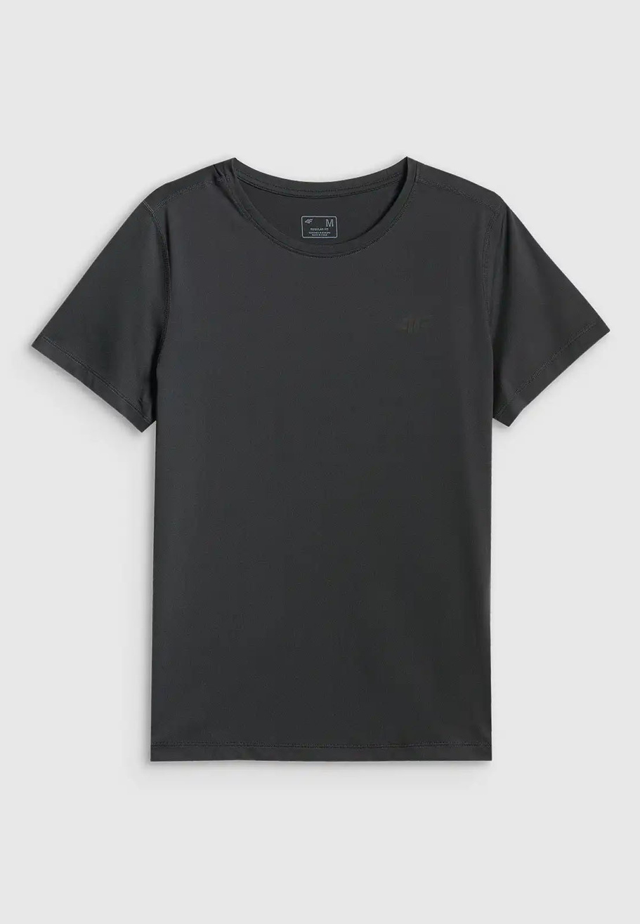 Koszulka T-shirt Damska 4F Sportowa Treningowa Szybkoschnąca Czarna 4FWSS26TFTSF1846