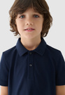 Koszulka Chłopięca 4F T-shirt Polo Granatowy 4FJWAW24TPTSM478