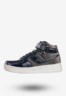 Sneakersy Dziecięce Buty Zimowe Na Rzepy Wysokie Granatowe