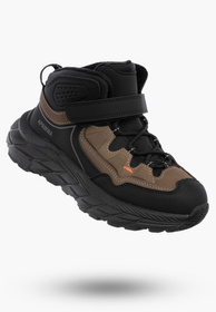 Buty Dziecięce Sneakersy Khaki Na Rzepy Sportowe Za kostkę Ocieplane
