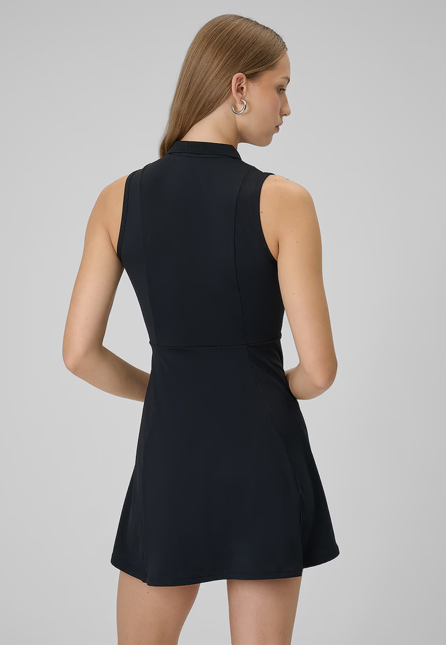 Sukienka Sportowa Damska 4F Tenisowa Slim Na Ramiączkach Czarna 4FWSS26TDREF183