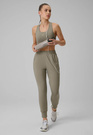 Spodnie Damskie 4F Sportowe Treningowe Szybkoschnące Jogger Oliwkowe 4FWSS26TFTRF1074