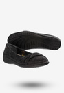 Baleriny Damskie Buty Ze Skóry Naturalnej Czarne Aloeloe Y224001