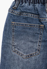 Jeansy Dziewczęce Szerokie z Kokardkami Wysoki Stan Denim Niebieskie