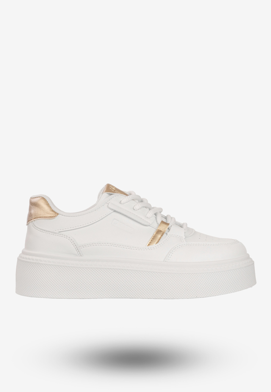 Sneakersy Damskie BIG STAR Buty Sportowe Półbuty Na Platformie Białe SS274359