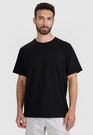 Koszulka Męska 4F Sportowa Bawełniana Oversize T-Shirt Basic Czarny 4FWAW25TTSHM2360
