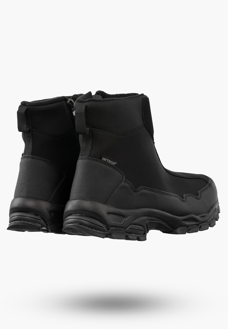 Śniegowce Męskie SoftShell DK Buty Zimowe Ocieplane Czarne Polaris