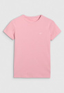 Koszulka Damska 4F T-shirt Slim Fit Gładki Różowy 4FWMM00TTSHF2255