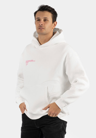 Bluza Męska Z Kapturem Różowa Pantera Casual Streetwear Biała 2512
