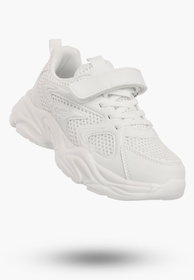 Sneakersy Dziecięce Buty Na Rzepy Sportowe Gruba Podeszwa Białe Apawwa V298