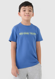 Koszulka Chłopięca 4F T-shirt Z Nadrukiem Niebieski 4FJWSS25TTSHM2186