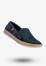 Espadryle Damskie BIG STAR Wsuwane Slip On Buty Granatowe FF276033