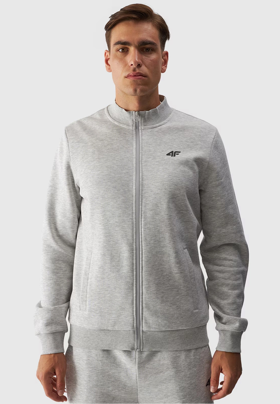 Bluza Męska 4F Sportowa Rozpinana Nieocieplana Szara 4FWMM00TSWSM1463