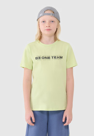 Koszulka Chłopięca 4F T-shirt Z Nadrukiem Jasny Zielony 4FJWSS25TTSHM2186
