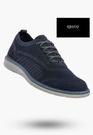 Półbuty Męskie Buty Eleganckie Sneakersy Skóra Naturalna Granatowe IGI&CO 1104011