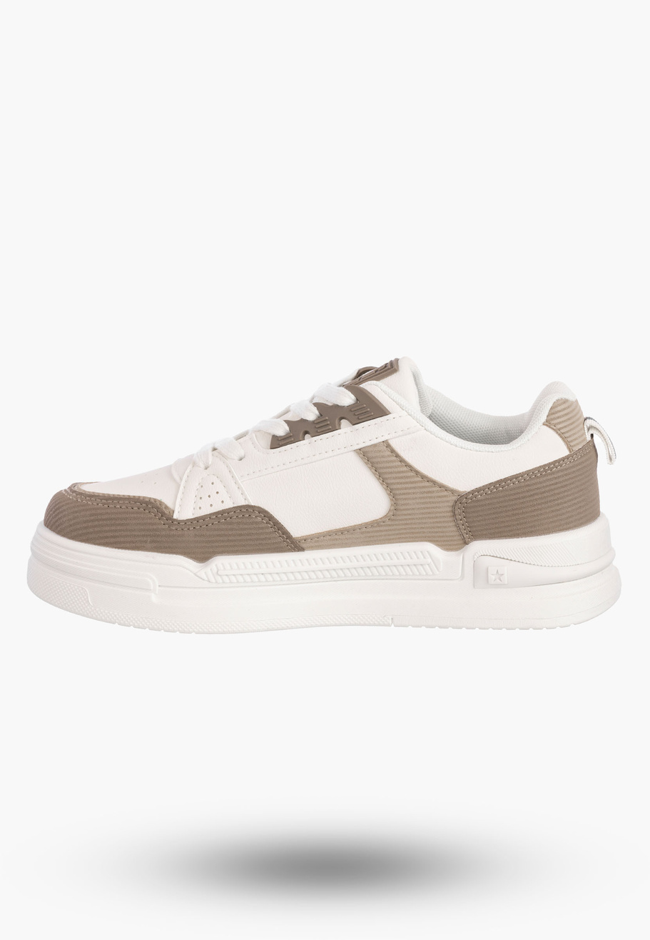 Sneakersy Damskie BIG STAR Buty Sportowe Beżowe OO274A151