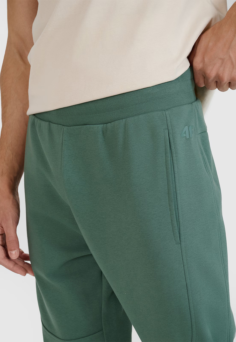Spodnie Męskie 4F Dresy Sportowe Khaki 4FWSS24TTROM645