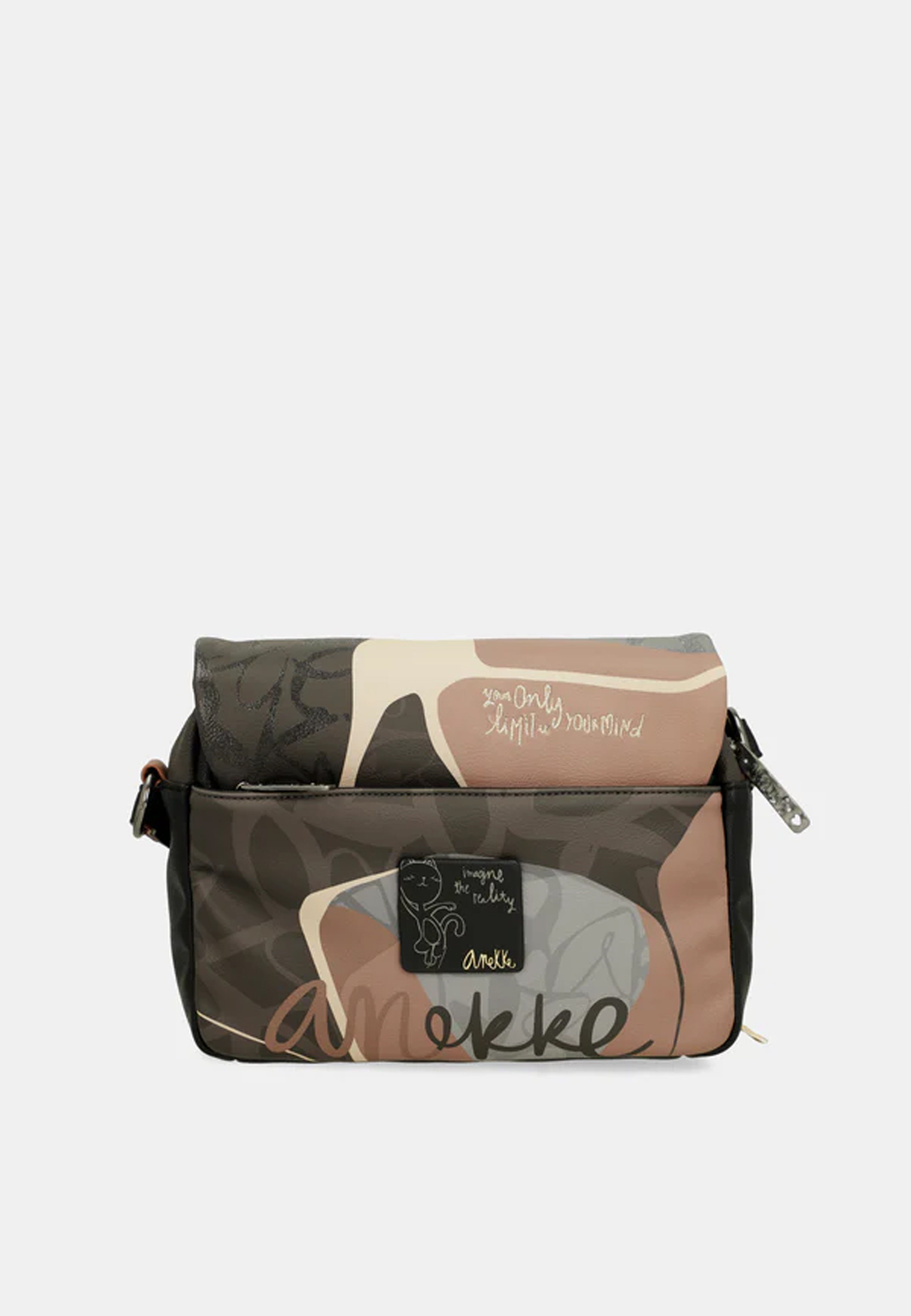 Torebka Damska ANEKKE Listonoszka Crossbody Brązowa Heartbeat 39783-469