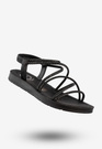Sandały Damskie Buty Eleganckie Błyszczące Na Lato Czarne Filippo DS6884/25BK