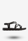 Sandały Damskie Buty Eleganckie Błyszczące Na Lato Czarne Filippo DS6884/25BK