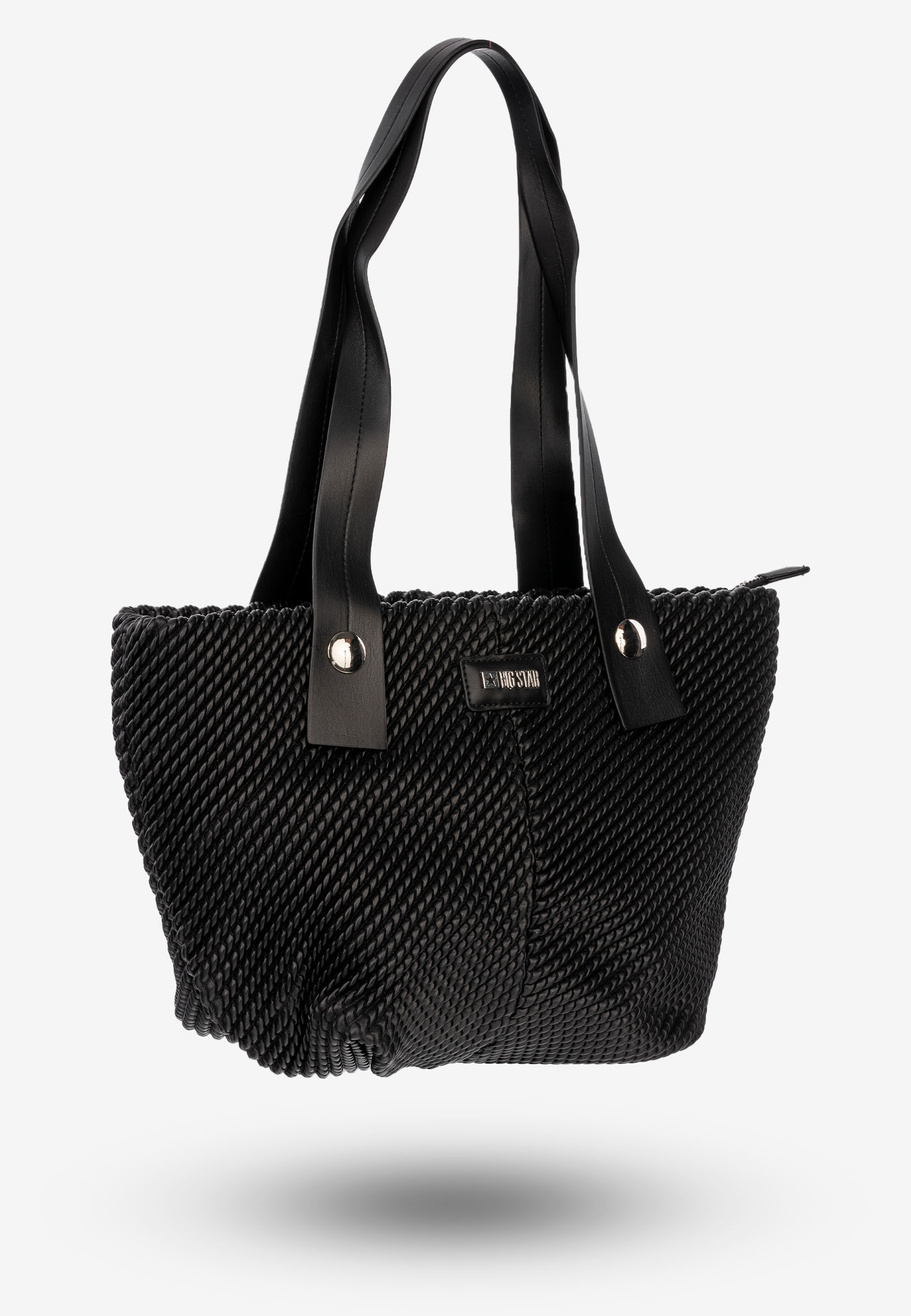 Torebka Damska Shopper Elegancka Czarna Big Star OO574046