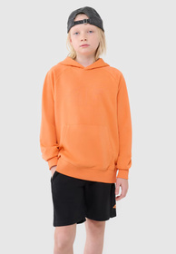 Bluza Chłopięca 4F z Kapturem Oversize Pomarańczowa 4FJWSS25TSWSM1712