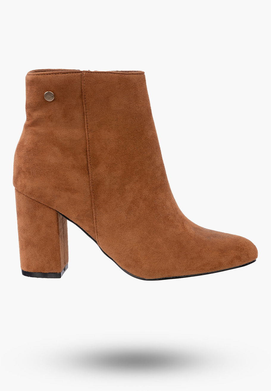 Buty Damskie Botki Camel Na Obcasie Na Zimę D201X2