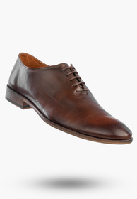 Półbuty Wizytowe Męskie Skórzane Buty Eleganckie Oksfordy Brązowe Dragonet