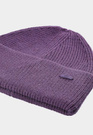 Czapka Damska 4F Zimowa Dzianinowa Beanie z Wiskozą Fioletowa z Wywinięciem 4FWAW24ACAPF447