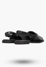 Sandały Damskie Skórzane Buty Eleganckie Letnie Casual Czarne
