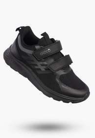 Buty Chłopięce Sneakersy Czarne Na Rzepy Sportowe Materiałowe A-521